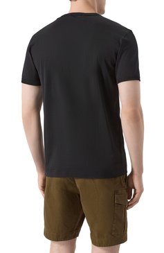 Мужская хлопковая футболка DOLCE & GABBANA черного цвета, арт. G8PV1Z/G704C | Фото 4 (Длина (для топов): Стандартные; Рукава: Короткие; Материал сплава: Проставлено; Драгоценные камни: Проставлено; Принт: Без принта; С�тили: Кэжуэл; Материал внешний: Хлопок; Кросс-КТ: Джерси; Мужское Кросс-КТ: Футболка-одежда)