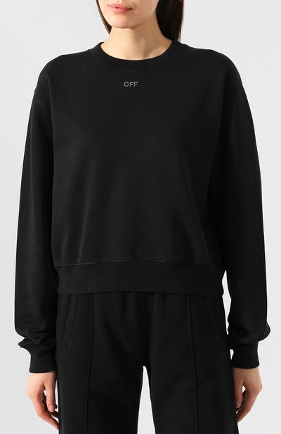 Хлопковый свитшот OFF-WHITE, арт. 0WBA026E190030651010, фото 3