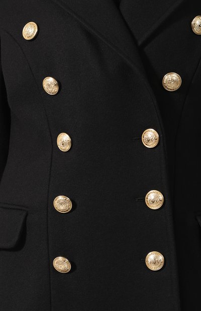 Двубортное пальто из смеси шерсти и кашемира BALMAIN, арт. 142400/W006, фото 5