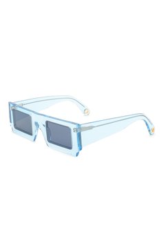 Женские солнцезащитные очки JACQUEMUS голубого цвета, арт. LES LUNETTES S0LEIL SHADE 0F BLUE | Фото 1 (Кросс-КТ: С/з-унисекс; Региональные ограничения белый список (Axapta Mercury): Не проставлено, RU; Нос: Не проставлено; Материал: Пластик; Тип очков: С/з; Оптика Гендер: оптика-унисекс; Очки форма: Прямоугольные)