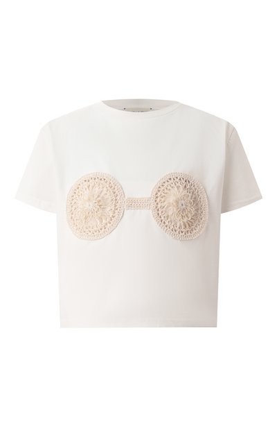 Женская футболка из хлопка и вискозы MAGDA BUTRYM, арт. 108321