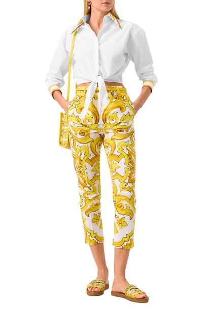 Хлопковые брюки DOLCE & GABBANA, арт. FTC3FT/HH5EA, фото 2