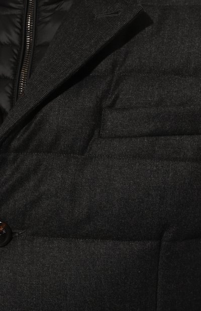 Пуховая куртка nomos-ff MOORER темно-серого цвета по цене 215000 руб., арт. MOUGI100246 TEPA240 NOMOS-FF, фото 5 Пуховая куртка nomos-ff MOORER, арт. MOUGI100246 TEPA240 NOMOS-FF, фото 5