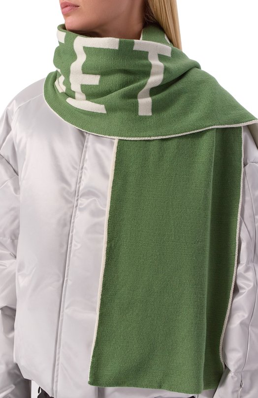 Шерстяной шарф Jet Set 2523/199400 Зелёный  2523/199400 Фото 2
