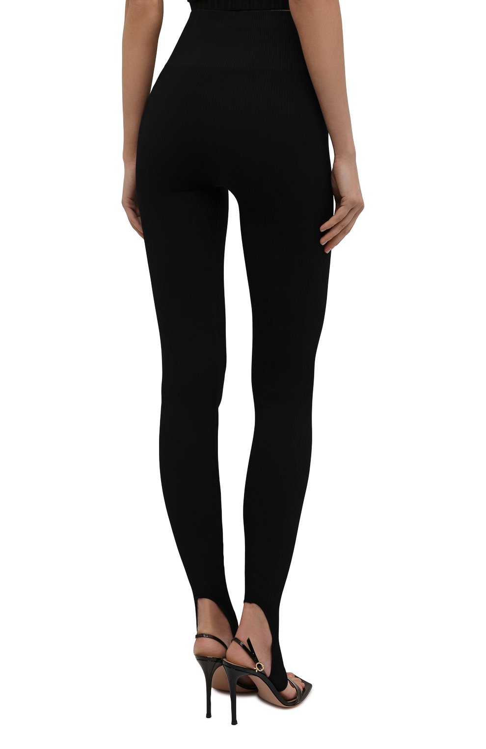 Легинсы ANDREADAMO черного цвета по цене 8305 руб., арт. ADFW21PA06032473, фото 4 Легинсы ANDREADAMO, арт. ADFW21PA06032473, фото 4