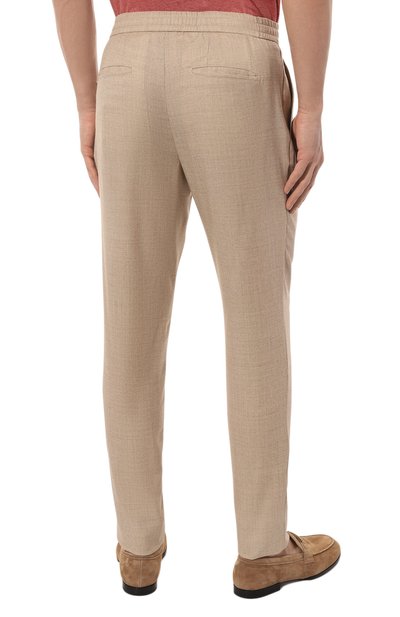 Шерстяные брюки MARCO PESCAROLO бежевого цвета по цене 59600 руб., арт. CHIAIA/4718, фото 4 Шерстяные брюки MARCO PESCAROLO, арт. CHIAIA/4718, фото 4