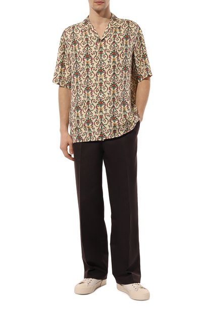 Шелковая рубашка GUCCI, арт. 676347 ZAH5R, фото 2