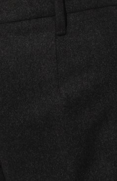 Женские кашемировые брюки PRADA черного цвета, арт. P236DG-1XMU-F0308-202 | Фото 5 (Длина (брюки, джинсы): Удлиненные; Материал внешний: Шерсть, Кашемир; Женское Кросс-КТ: Брюки-одежда; Материал сплава: Про�ставлено; Силуэт Ж (брюки и джинсы): Расклешенные; Драгоценные камни: Проставлено; Стили: Кэжуэл)