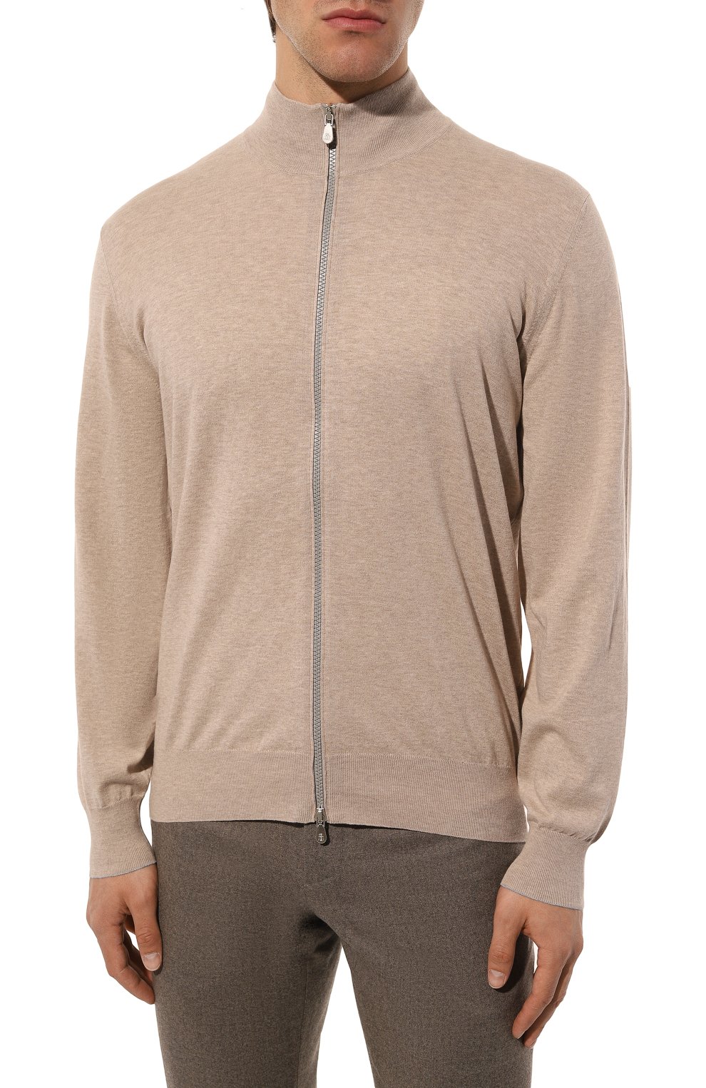 Хлопковый кардиган BRUNELLO CUCINELLI бежевого цвета по цене 115000 руб., арт. M2900106, фото 3 Хлопковый кардиган BRUNELLO CUCINELLI, арт. M2900106, фото 3