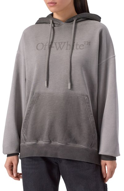 Хлопковое худи OFF-WHITE, арт. 0WBB06DF25FLE001, фото 3
