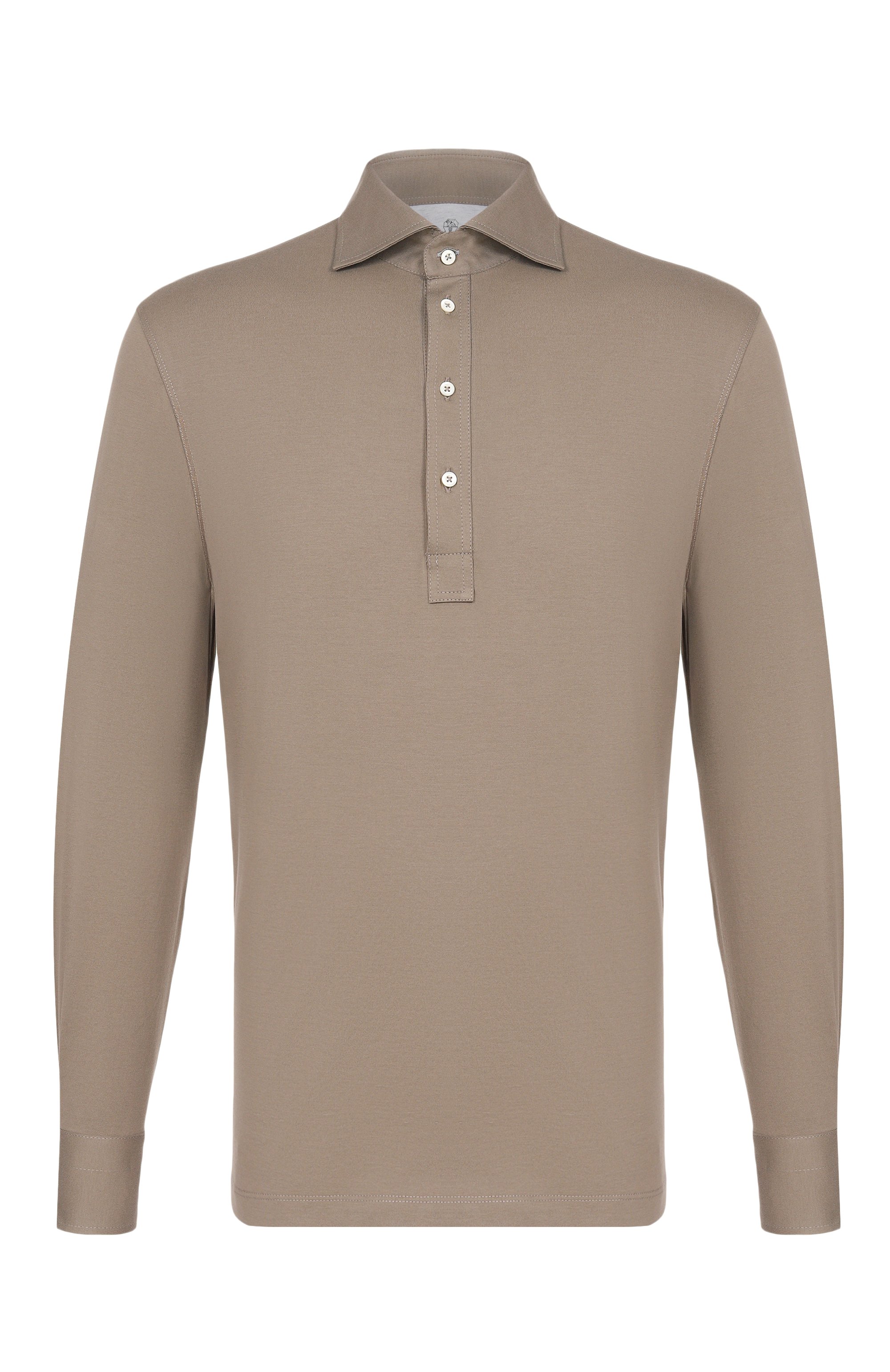 Хлопковое поло BRUNELLO CUCINELLI хаки цвета по цене 88800 руб., арт. M0B133914, фото 1 Хлопковое поло BRUNELLO CUCINELLI, арт. M0B133914, фото 1