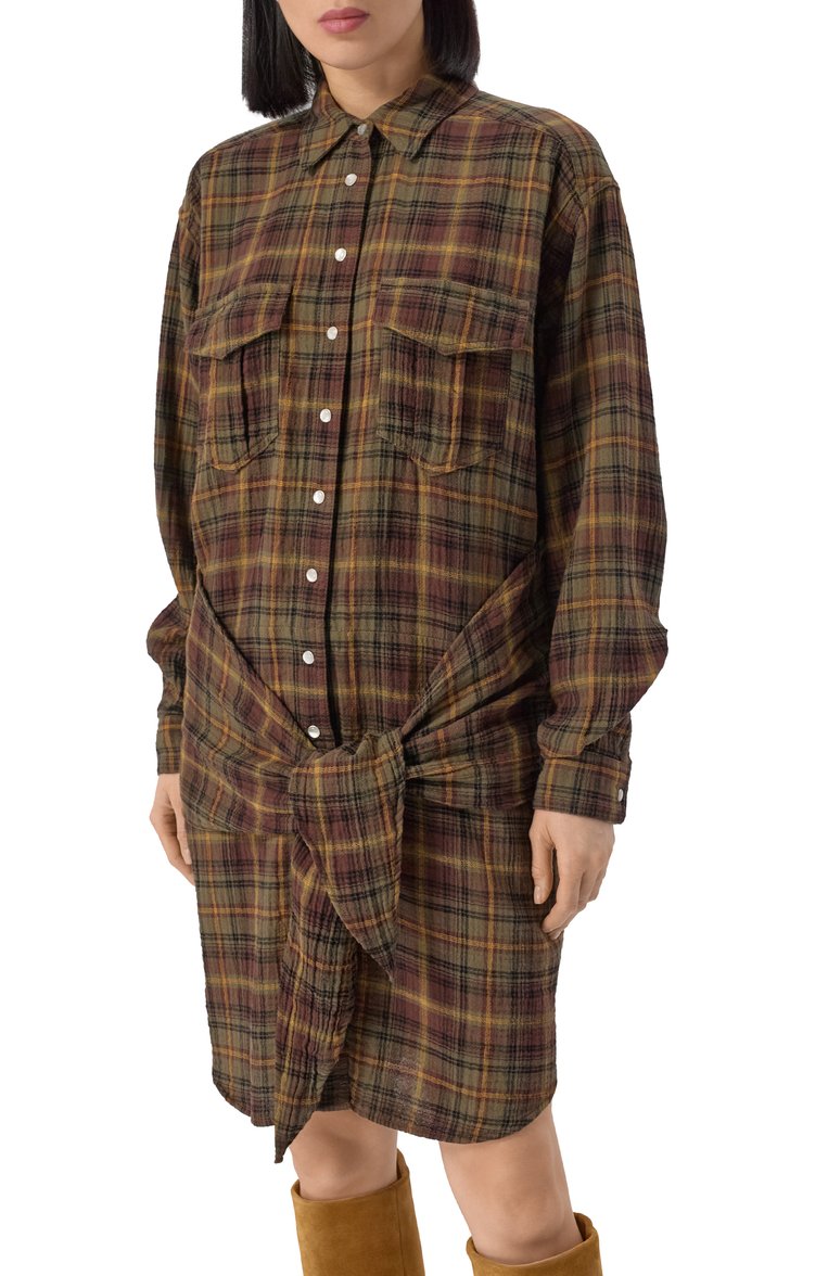 Хлопковое платье ISABEL MARANT ETOILE, арт. 25PR00336FB/C1I03E, фото 3
