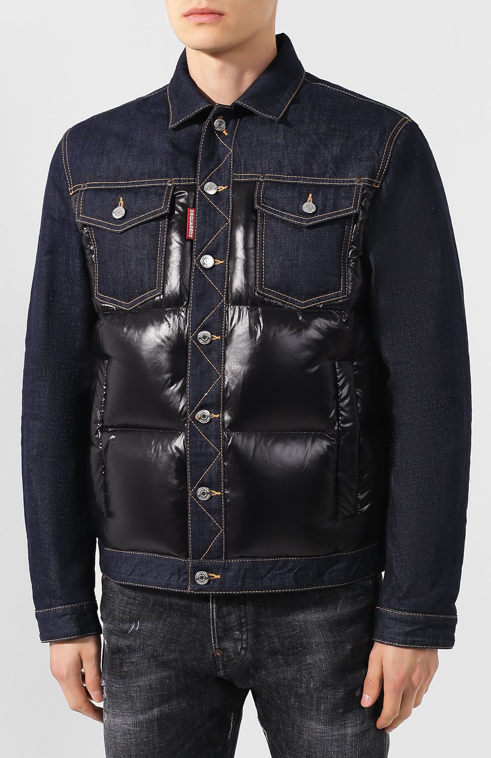 Комбинированная куртка DSQUARED2, арт. S74AM0943/STN881, фото 3