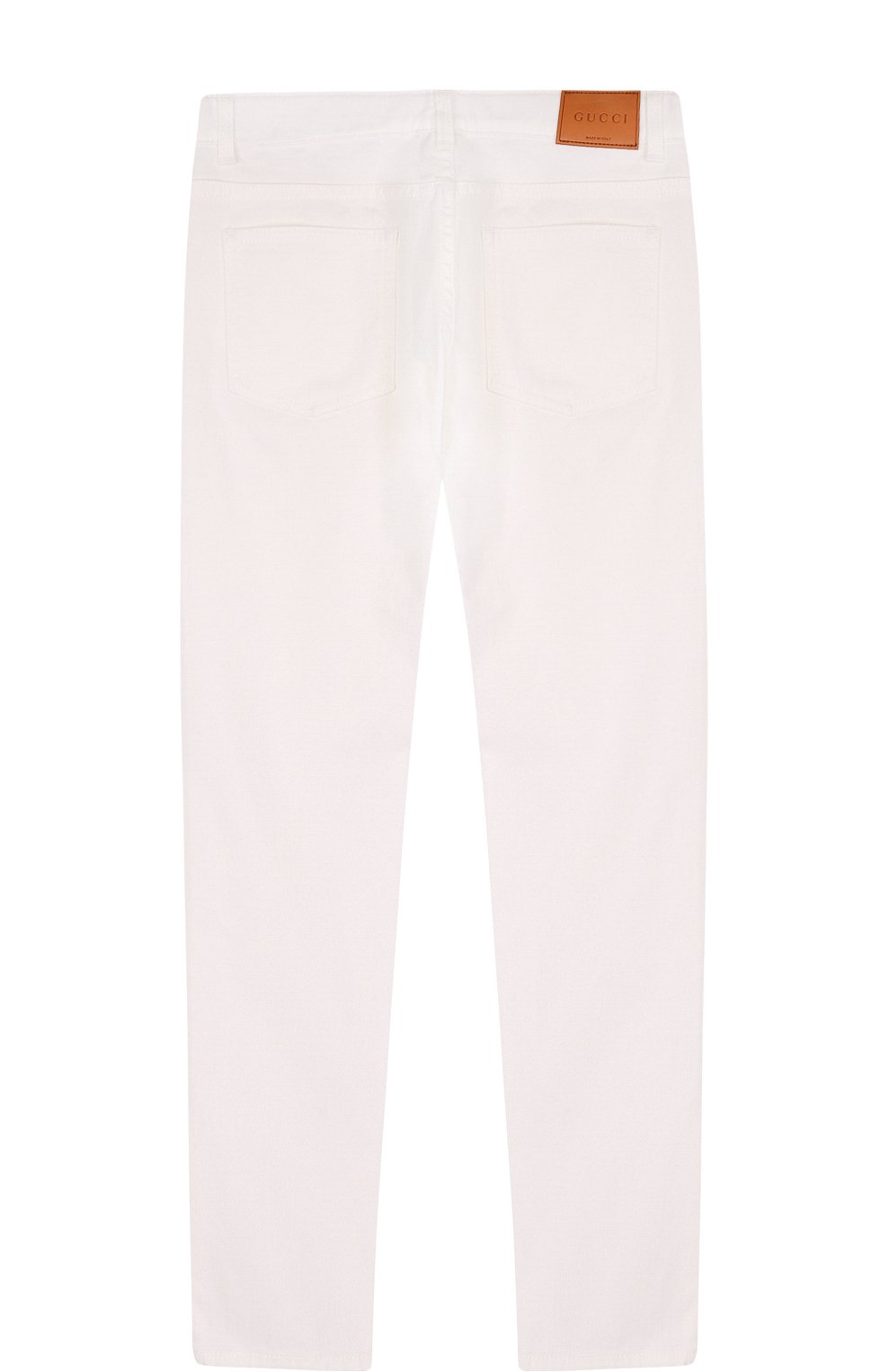 Джинсы зауженного кроя GUCCI белого цвета по цене 28300 руб., арт. 457171/XR448, фото 2 Джинсы зауженного кроя GUCCI, арт. 457171/XR448, фото 2