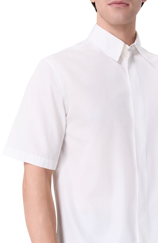 Хлопковая рубашка Jil Sander J22DL0354/J45001 Белый  J22DL0354/J45001 Фото 5