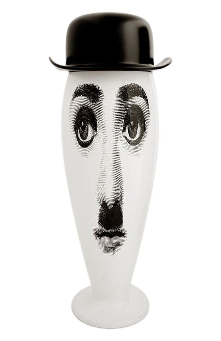 Ваза smilzo charlot FORNASETTI белого цвета, арт. F0R-10536 | Фото 1 (Региональные ограничения белый список (Axapta Mercury): Не проставлено; Нос: Не проставлено; Ограничения доставки: fragile-2)