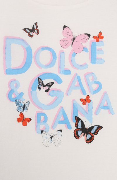 Хлопковая футболка DOLCE & GABBANA, арт. L5JTNJ/G7N8V/8-14, фото 3
