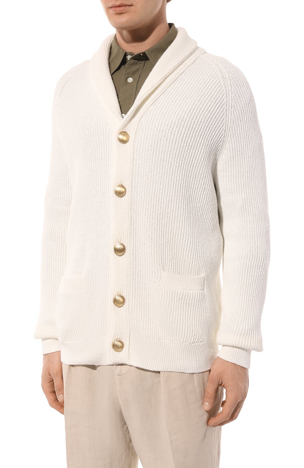Хлопковый кардиган BRUNELLO CUCINELLI, арт. M2W706006, фото 3