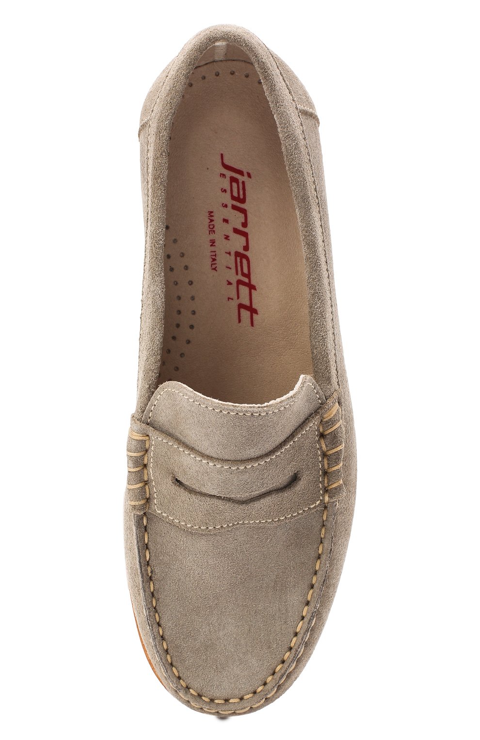 Кожаные пенни-лоферы JARRETT, арт. JE1M0003/CR.VEL0UR/35-40, фото 4