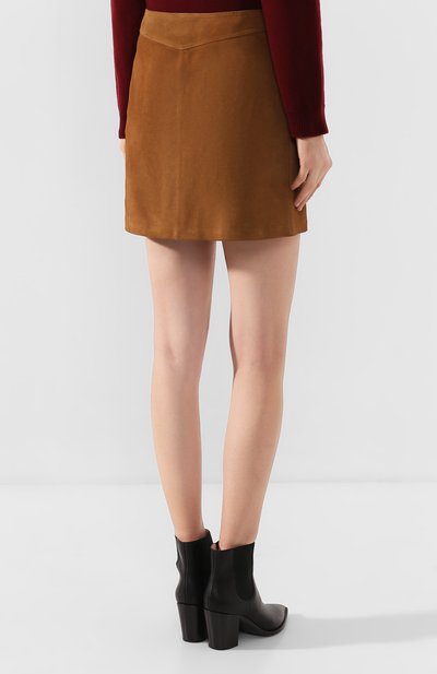 Замшевая юбка SAINT LAURENT, арт. 602763/YC2AY, фото 4