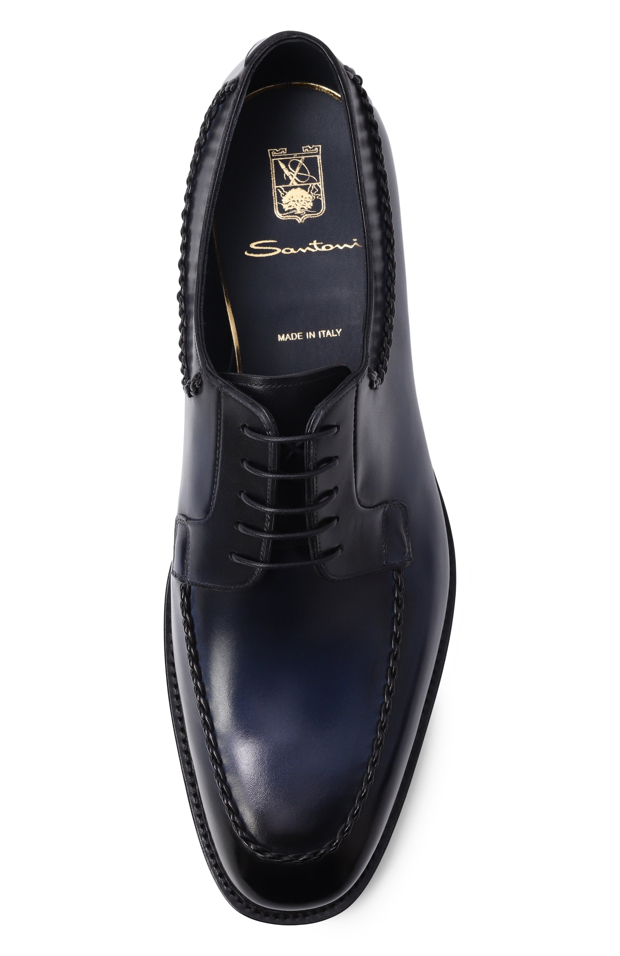 Кожаные дерби fortuna SANTONI, арт. MLAG19205ZB1HWVE, фото 6