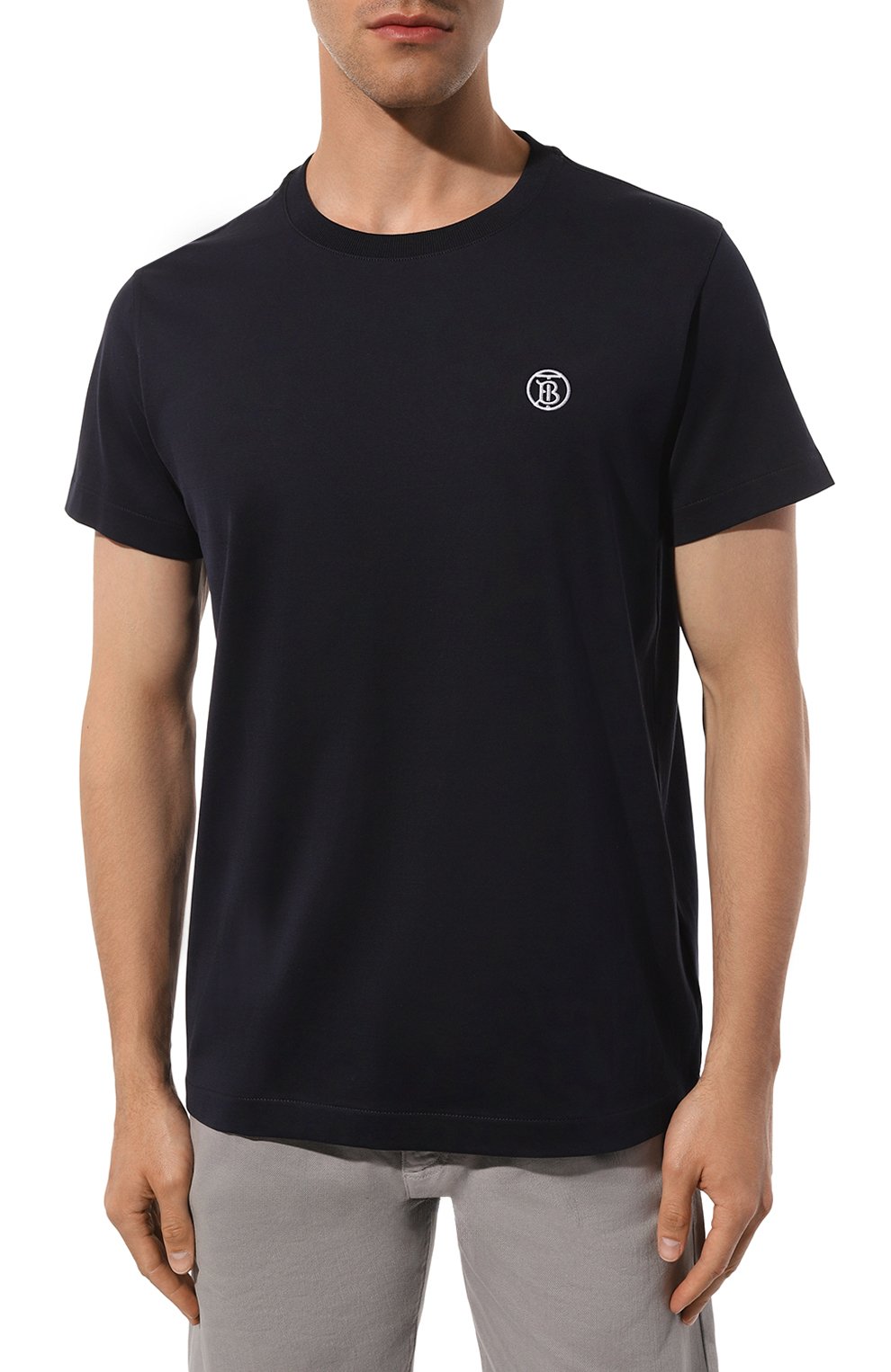 Хлопковая футболка BURBERRY, арт. 8056176, фото 3