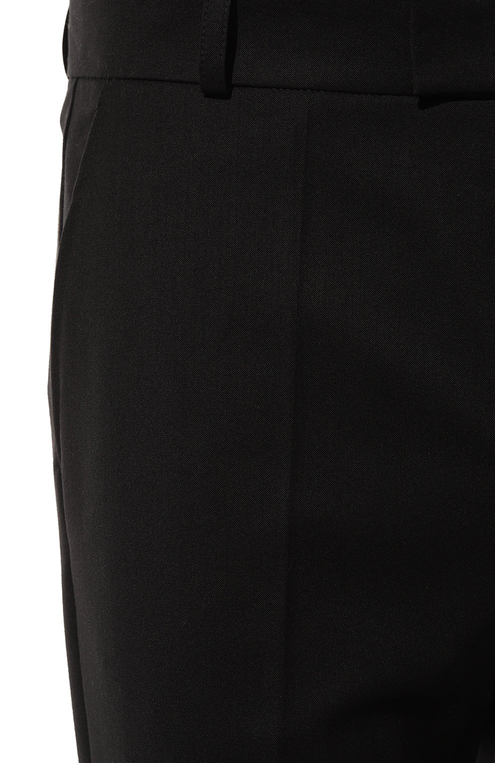 Шерстяные брюки WHO_AM черного цвета по цене 26900 руб., арт. MP4-SVO243-BLK, фото 5 Шерстяные брюки WHO_AM, арт. MP4-SVO243-BLK, фото 5