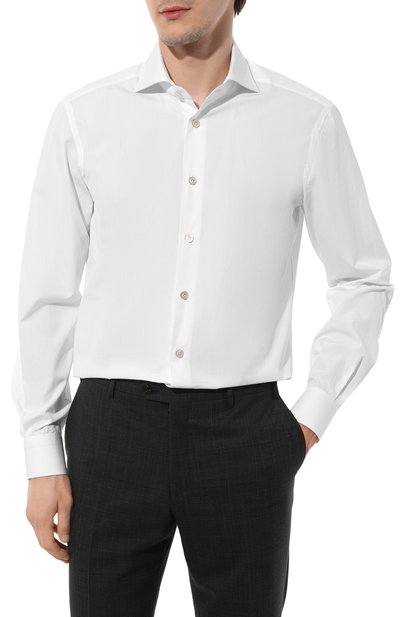 Хлопковая сорочка KITON, арт. UCCH0910101, фото 3