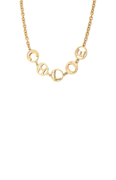 Колье CHLOÉ золотого цвета по цене 75250 руб., арт. CH26SJN13CB7, фото 3 Колье CHLOÉ, арт. CH26SJN13CB7, фото 3