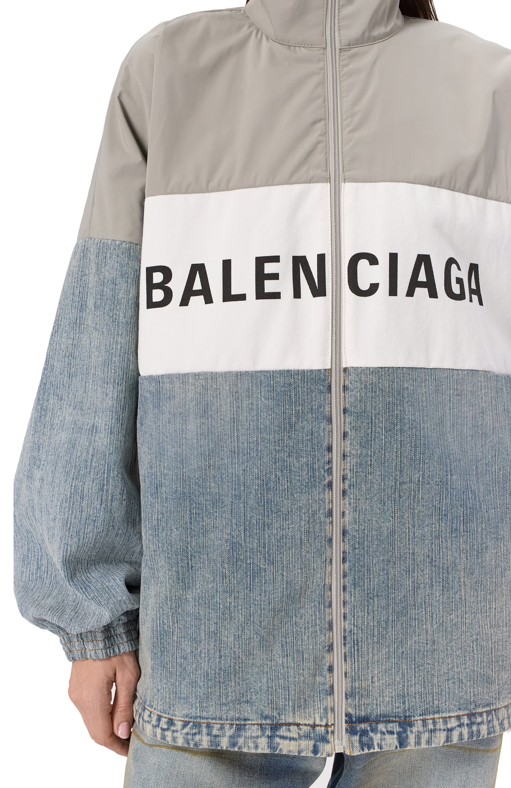 Комбинированная куртка BALENCIAGA, арт. 822843/TNW65, фото 5