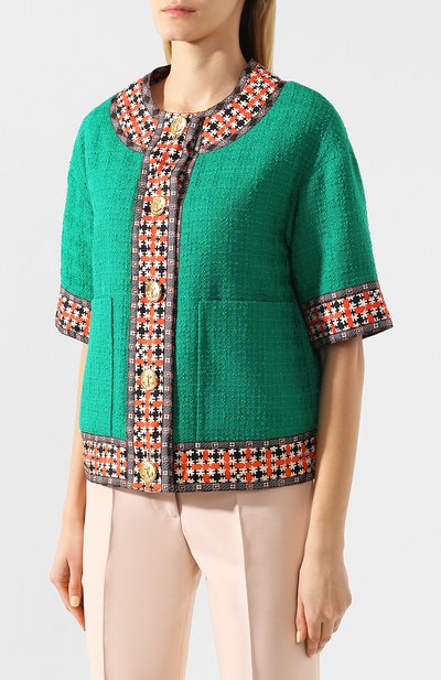 Шерстяной жакет GUCCI, арт. 609016/ZADDL, фото 3