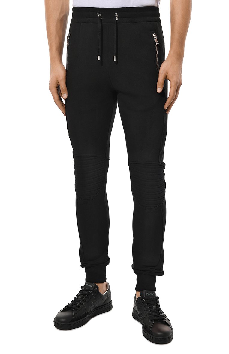 Хлопковые джоггеры BALMAIN, арт. AH10B030BB35, фото 1