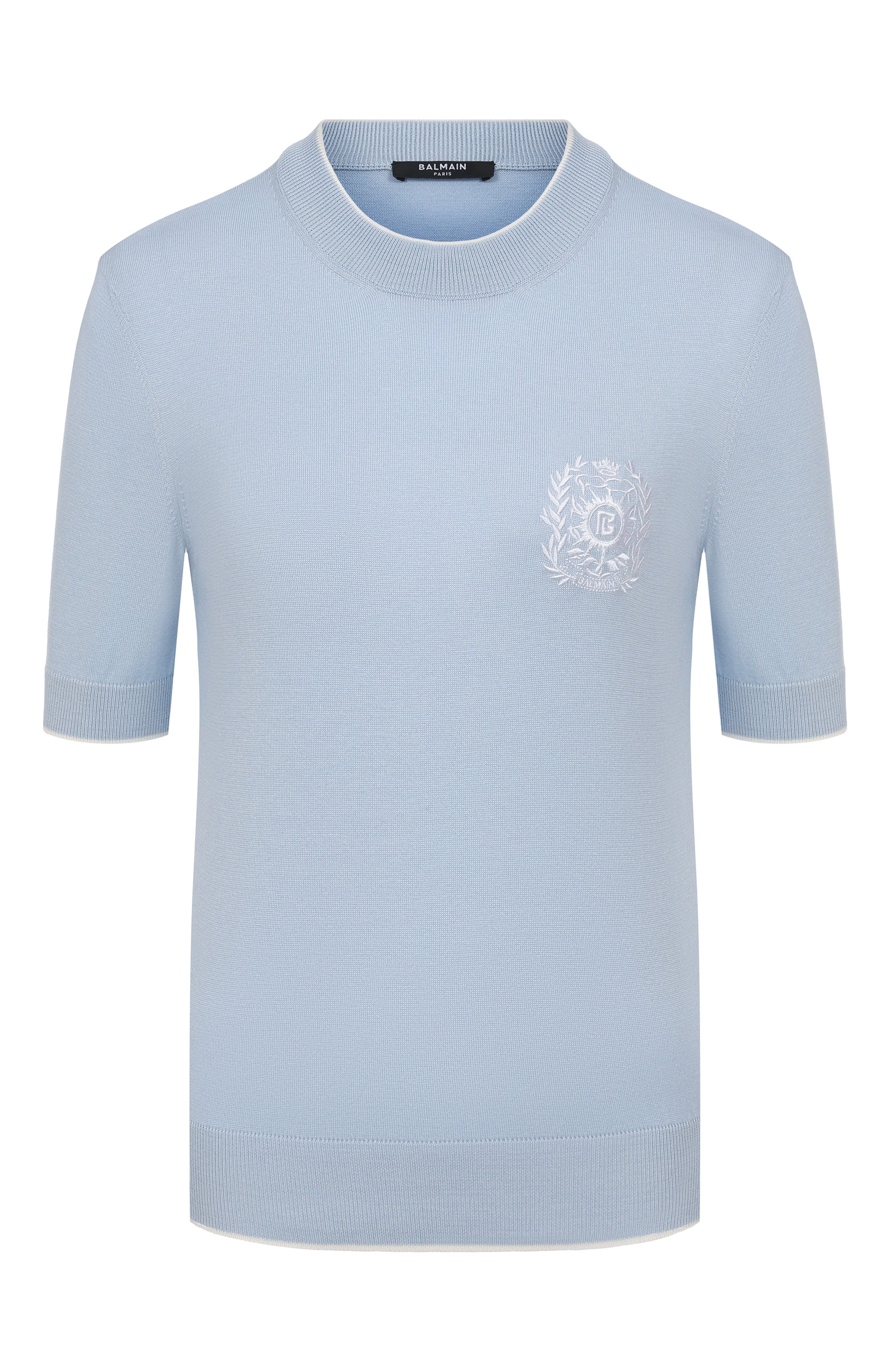 Пуловер из шелка и хлопка BALMAIN, арт. FF1KA115/KI86, фото 1