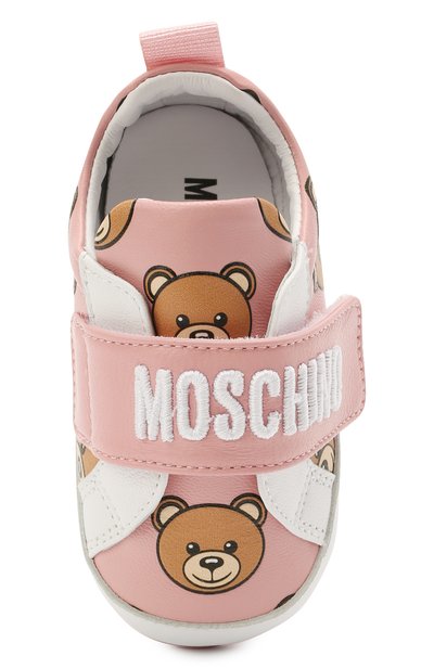Кожаные кеды MOSCHINO, арт. 68712/GL0V./GL0VE/GL0VE/GL0VE/15-21, фото 4