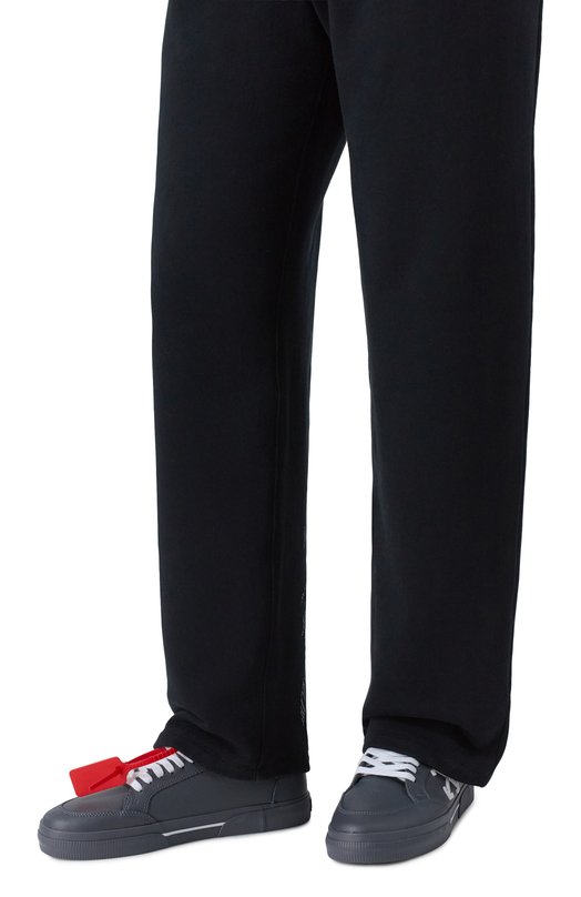 Кожаные кеды Vulcanized Off-White 0MIA293F25LEA001 Серый  0MIA293F25LEA001 Фото 3