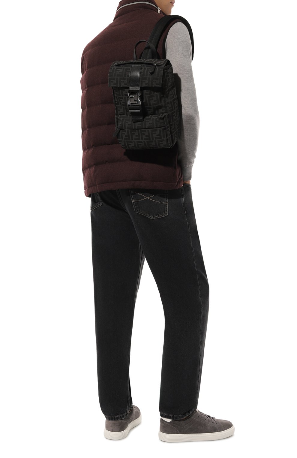 Рюкзак fendiness FENDI темно-серого цвета по цене 189000 руб., арт. 7VZ067 AG0M, фото 7 Рюкзак fendiness FENDI, арт. 7VZ067 AG0M, фото 7