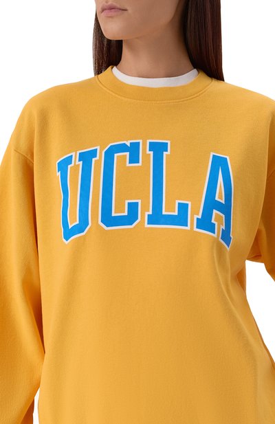 Хлопковый свитшот sporty & rich x ucla SPORTY AND RICH, арт. ST071615637YE26, фото 5