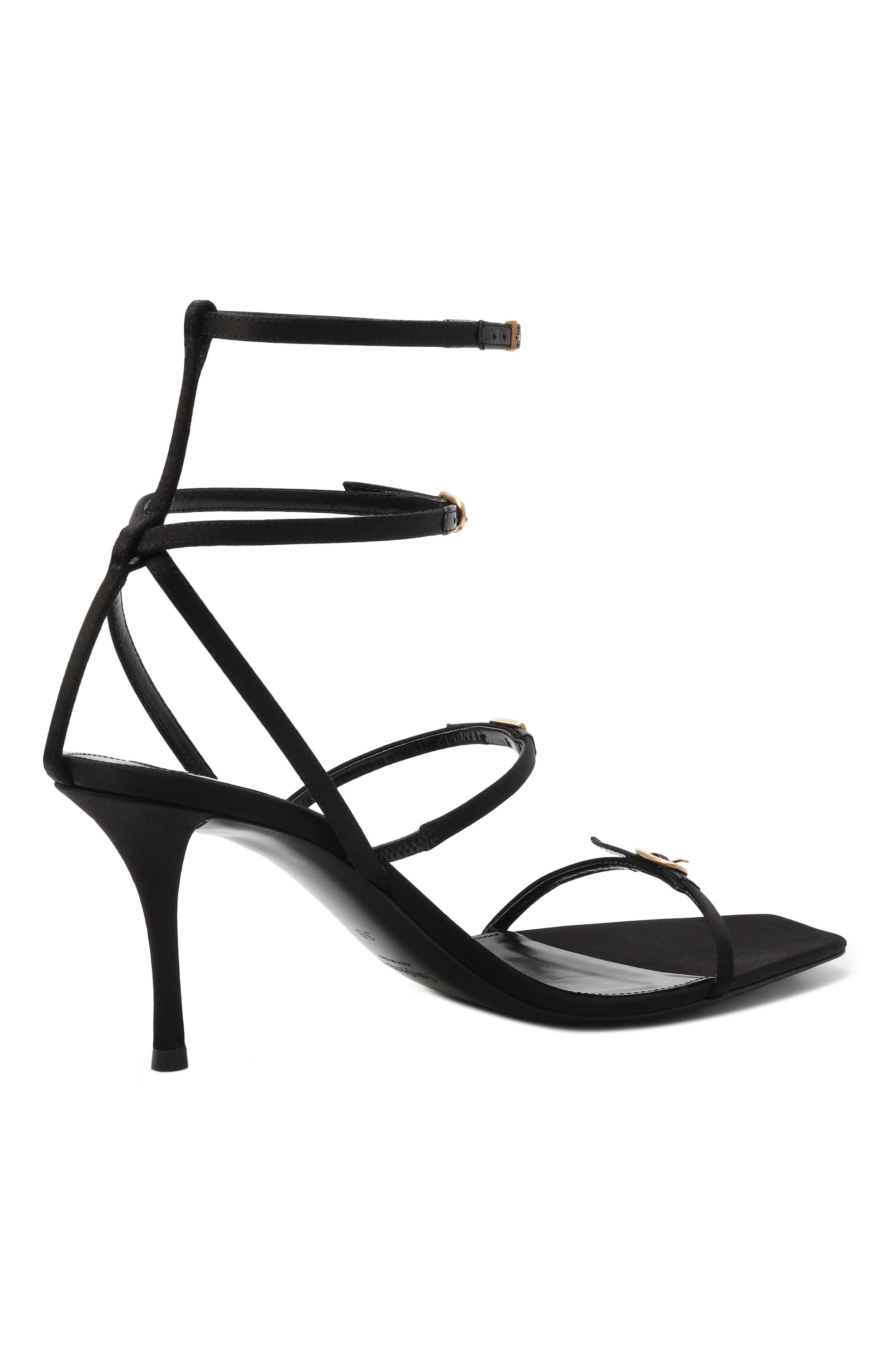 Текстильные босоножки lydia 75 SAINT LAURENT, арт. 827244/9QNA0, фото 5