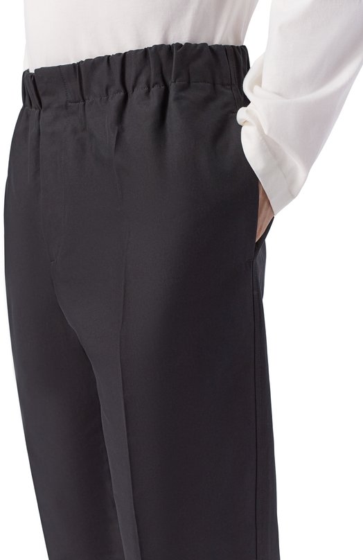 Хлопковые брюки Jil Sander J23KA0005/J45225 Чёрный  J23KA0005/J45225 Фото 5