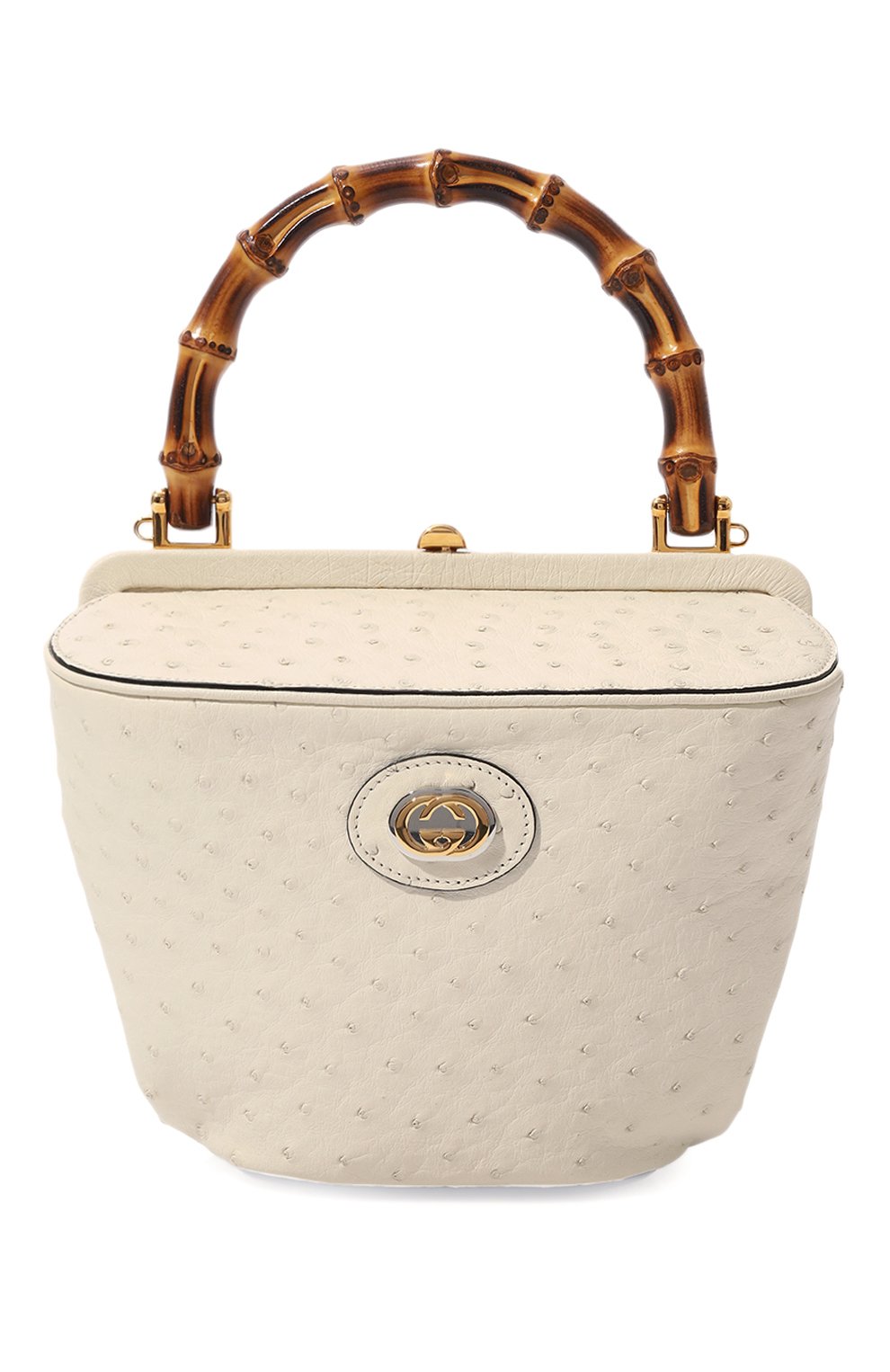 Сумка gucci bamboo из кожи страуса GUCCI, арт. 616437 EY00U, фото 1