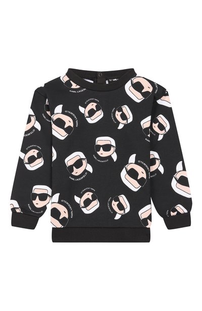 Хлопковый свитшот KARL LAGERFELD KIDS, арт. Z30666