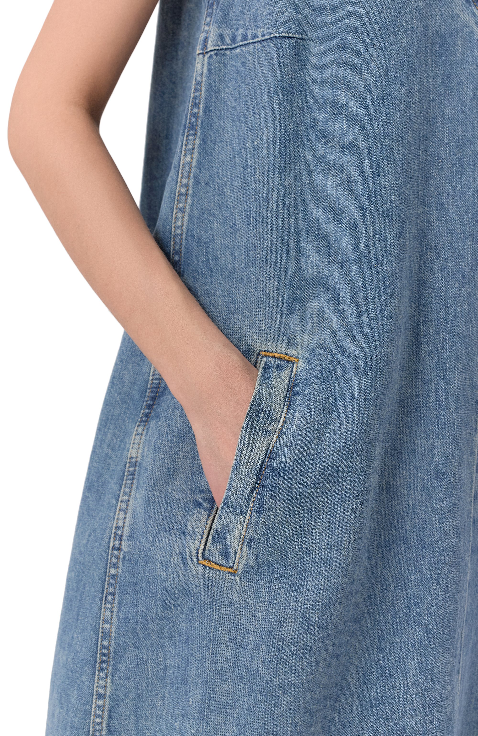 Джинсовое платье 7 FOR ALL MANKIND, арт. 7U031U03AIA, фото 5