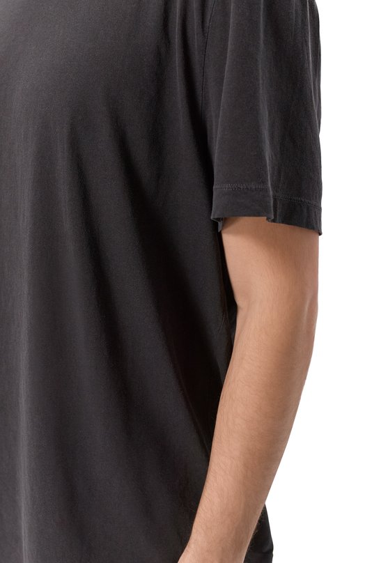 Хлопковая футболка James Perse MKJ3360 Серый  MKJ3360 Фото 5