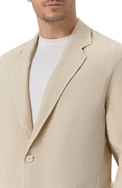 Льняной пиджак INLINUM, арт. JAC0B/TR0PEA, фото 5