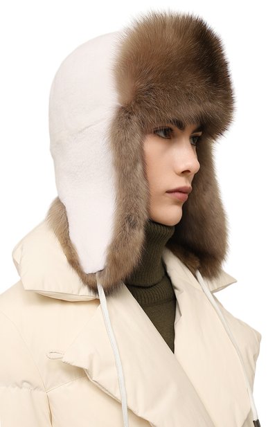 Меховая шапка-ушанка из норки и соболя VICTORIA KUSENKOVA, арт. 091713631094, фото 2