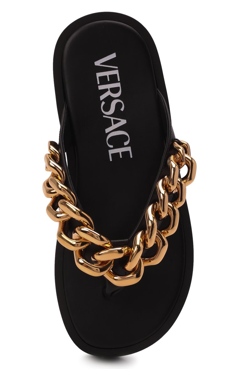 Кожаные шлепанцы VERSACE, арт. 1003336/DVT2P, фото 1