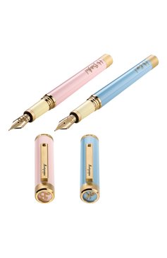 Женского набор из двух перьевых ручек MONTEGRAPPA бесцветного цвета, арт. ISZEB22Y | Фото 4 (Региональные ограничения белый список (Axapta Mercury): Не проставлено; Нос: Не проставлено; Ювелирные украшения: Ювелирные украшения-подарки)