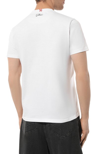 Хлопковая футболка MC2 SAINT BARTH белого цвета по цене 8380 руб., арт. BLANCHE, фото 4 Хлопковая футболка MC2 SAINT BARTH, арт. BLANCHE, фото 4