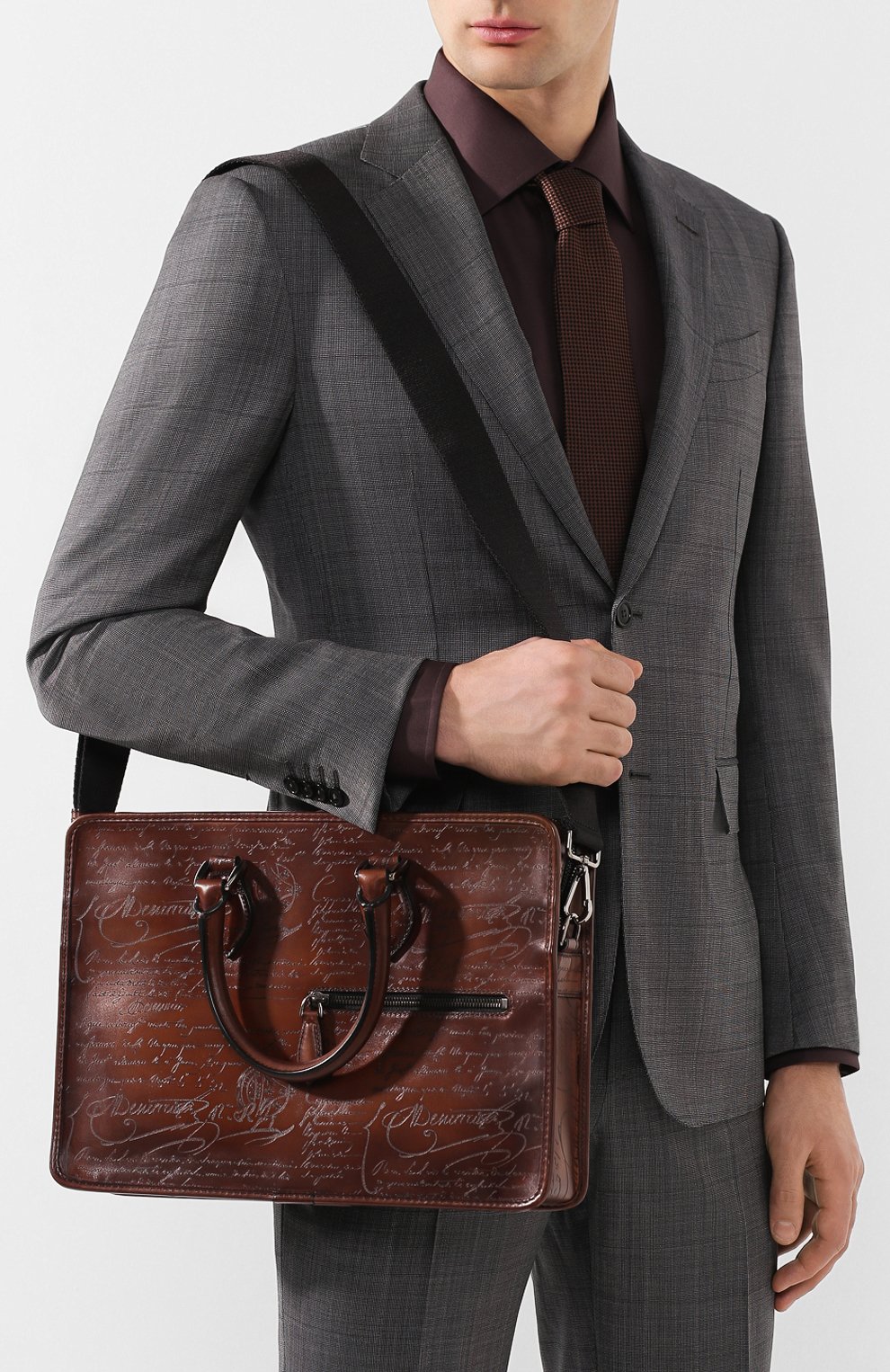 Кожаная сумка для ноутбука BERLUTI, арт. M200497, фото 5