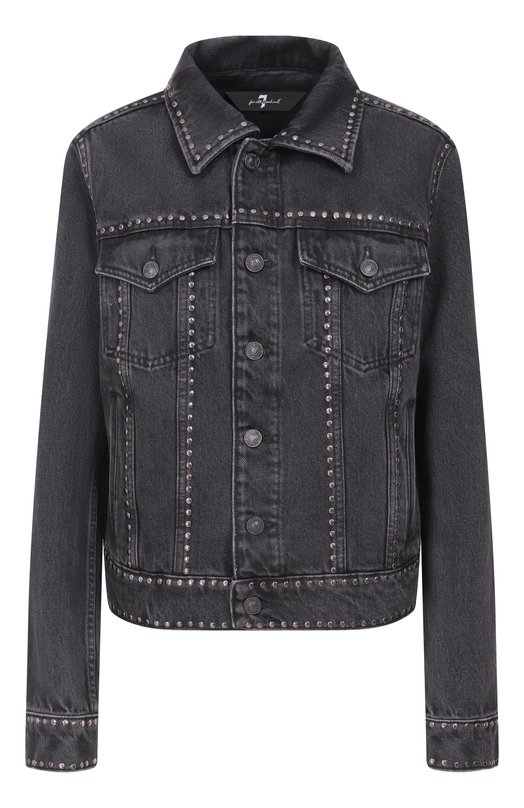 Джинсовая куртка Adi 7 For All Mankind 7UJ6TE22-1ZN Чёрный 7UJ6TE22-1ZN